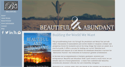 Desktop Screenshot of beautifulandabundant.com